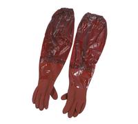 Yechiry Rubber Cleaning Gloves, 25.6in Long Rubber Gloves, Thickened Household Cleaning, Reusable Full Arm Pond for Industrial, Machinery, Gardening
