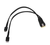 Yechiry SAS SFF 8654 8i to Dual SFF 8611 4i Cable, High Speed Signal Integrity Server Cable 30cm 500M for IT Pros, PC Builders, Data Center Techs