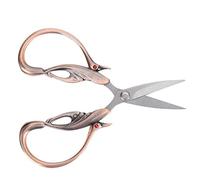 Yechiry Scissors Retro Swan Shaped Cutting Tools for DIY Sewing Projects Compact and Lightweight Stainless Steel 1 Piece (Rose Gold)