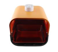 Yechiry Self Cleaning Litter Box, Anti Splashing Stainless Steel Smart Cats Litter Box, Large Cat Plastic Pan with Blower Spray Function, Ideal for Medium & Kittens (Yellow)