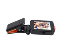 Yechiry Selfie Screen, Phone Vlog Selfie Monitor Screen, Back Camera with Integrated Folding Clamp/Holder, WiFi Dual Band Projection, Photography for, Vlog, Live Stream (Black)