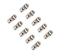 Yechiry Servo Push Rod Connector, Stainless Steel Adjustable Linkage Stoppers, Aircraft Upgrade Parts for RC Plane, Helicopter & Drone DIY, 1.3mm Silver 10pcs Set