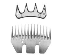 Yechiry Sheep Shears, Straight 13 Tooth Clipper Blades, High Carbon Steel Wool Cutter Goat Clipper Replacement Part for Grooming Sheep Alpacas Llamas & Thick Fur Animals