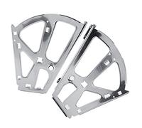 Yechiry Shoes Cabinet Hinge, 2Pcs Stainless Steel Shoes Cabinet Turning Rack Furniture Flip Replacement, Ideal for Most Racks, Shelves, Drawer Turing (2 Tier)