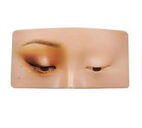 Yechiry Silicone Face Eye Makeup Practice Board, Reusable Training Tool for Professional Makeup Artists, Beginners Students Soft Skin Like Tool (Photo Color)
