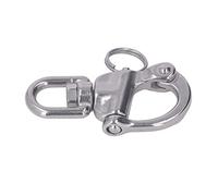 Yechiry Snap Shackle, 360 Degree Rotation Stainless Steel Hook, with Polished Surfaces, for Spinnaker Halyard