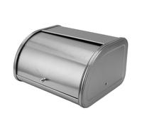 Yechiry Stainless Steel Bread Box - Kitchen Storage Bin with Lid, Bread Storage Container, Roll Top Bread Bin for Cream, Bread, Cake, Doughnut, Biscuit, Food Tableware