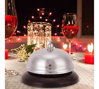 Yechiry Stainless Steel Dinner Call Bell Service Desk Bell Loud Crisp Sound for Kitchen Coffee Shop Restaurant Bar