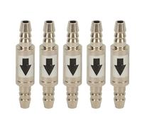 Yechiry Stainless Steel One Way Valve, 5Pcs Co2 CheckValve for Aquarium Fish Tank with Rust Proof Design, Easy to Install Prevents O3 Flowing Back & Corroding the Impeller.