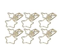 Yechiry Star Clips Cute Hollow Out Design Small Paper Clips for Documents and Craft Projects 100 Pieces Durable Metal (Gold)