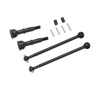 Yechiry Steel Rotating RC Car Rear Drive Shaft Set for LOSI 1/10 22S 2WD, Wear Resistant Efficient Drivetrain for Hobbyists, 2 Pack Axles, Black