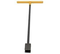 Yechiry Steel Water Meter Key Wrench, Multifunction T Handle Curb Key, Water Meter Key Shut Off Tool with 4 Way Utility Tool for Valves Faucets Train Cabinet Elevator (Yellow)