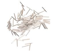 Yechiry Strong and Durable 100 Pcs Single Drum Crimp Sleeves Kit, Stainless Steel Fishing Line Connectors for Trolling and Gear Making, Resistant (1.6#)