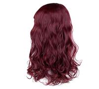 Yechiry Synthetic Wave Hair Extension for Beautiful Volume, 23.6in Length with 6 Clips for Women At Events (Wine Red)