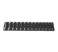 Yechiry Thread Checker, Metal Metric Standard Screw Nut Identifier Gauge, Thread Identification Gauge with Metal Fitment for Various Sizes, Ideal for Auto Repair & Mechanical Manufacturing (Black)