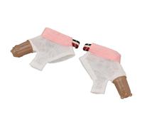 Yechiry Thumb Sucking Stop Glove Soft Adjustable Protector for Kids 10 to 18 Months, Silicone Infant Thumb Guard with Buckle 2 Piece Set (Pink)