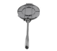 Yechiry Tortilla Press, Aluminum Alloy Manual Tortilla Maker for Pizza Pie Patty Making, with Multifunctional Design for Chinese Cakes and Pastries (20cm Black)