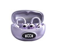 Yechiry Translation Earbuds, Support 133 Languages with LED Display BT 5.4 Translator Headphones, Ergonomic Noise Cancelling Dual Mic for Travelers Multilingual Communication (Purple)