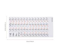 Yechiry Transparent Piano Key Stickers for Kids and Beginners | Removable Note Labels, Color Coded Design for Piano Learning, 61 88 Key Electronic Pianos, Easy to Apply