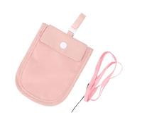 Yechiry Travel Bra Wallet with Secret Stash Pocket and Lanyard Ideal for Crowded Events Nylon 5.5 X 4.1in (Pink)