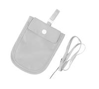 Yechiry Travel Bra Wallet with Secret Stash Pocket and Lanyard Ideal for Crowded Events Nylon 5.5 X 4.1in (Grey)