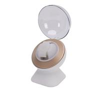 Yechiry Ultra Quiet Single Watch Winder, Universal Fit Automatic Watch Winding Box with LED Lighting, Automatic Mechanical Watches Puller for Mechanical Watches (White)