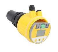 Yechiry Ultrasonic Level Meter High Precision Digital LCD Water Level Sensor for Water Treatment Yellow 0-10M