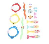 Yechiry Underwater Pool Toy Set for Kids, Swimming Pool Game Toys with Sinking Rings and Fish, Colorful Accessories for Fun Exploration and Development