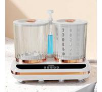 Yechiry Underwear Washing Machine, Rechargeable Portable Underwear Washer with Dual Cup Spin Dry Drain Pipe for Deep Cleans Small Clothes Bathroom Home Travel RV Hotel Use