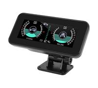 Yechiry Universal Intelligent Car Inclinometer, Tilt Gauge High Resolution Hud Digital Angle Slope Meter, Real Time Pitch & Roll Angle Measurement Alarm Alert for Automobile