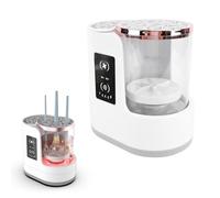 Yechiry USB Electric Makeup Brush Cleaner, Automatic Brush Cleaner with Dryer, Timer Clear View Detachable with 1 Touch Control Switch for Various Sizes of Makeup Brushes