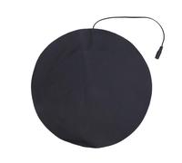 Yechiry USB Heated Pad for Small Pets Soft PU Leather Round Design 3 Temperature Settings for Indoor Outdoor Use