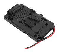 Yechiry V Mount Battery Plate, V Lock Adapter for DSLR Video Camera, D Tap Cable DIY Output Port Adapter with Multiple Screw Fixing Positions, Compatible with Most Cameras