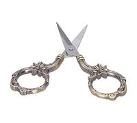Yechiry Vintage Flower Scissors, Stylish DIY Scissors for Embroidery Projects At Home and Travel, Stainless Steel, 3.5" Blade, 1 Piece (Bronze)