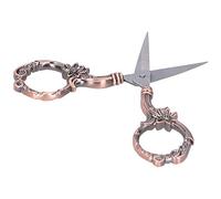 Yechiry Vintage Flower Scissors, Stylish DIY Scissors for Embroidery Projects At Home and Travel, Stainless Steel, 3.5" Blade, 1 Piece (Rose Gold)