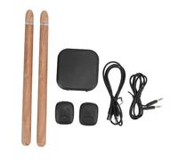 Yechiry Virtual Air Drum Set, Portable No Noise Electronic Drum Sticks with Drumsticks Pedals Adapter Sound Cable, No Delay Drumming Play Anywhere Anytime for Adults Beginners