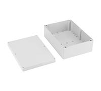 Yechiry Water Resistant Durable White Plastic Enclosure Project Box/Cover Junction Box for Electronic Projects, IP65 Protection Level, 10.3 X 7.3 X .7inch
