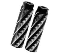 Yechiry Wave Pattern Cycling Rear Foot Pegs Lightweight Non Slip Design Universal Compatibility for Stunts or Passenger Support 10x2.8cm 2 Pieces (Black)