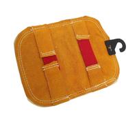 Yechiry Welding Hand Pad, Aluminized Back Heat Insulating Hand with Fireproof, Abrasion Proof Double Leather, High Temperature Proof for Industrial Smelting, Cutting, Welding