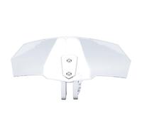Yechiry Windshield Extension Spoiler Clip Adjustable Universal Clip On for Motorcycle Riders, Enhanced Wind Protection, ABS Material, Silver Bracket, Set of 1 (Clear)