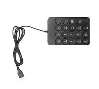 Yechiry Wired Numeric Keypad, 19 Keys Number Pad, Portable Financial Accounting Numpad with Round Keycaps, Ideal for Laptop & PC