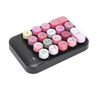 Yechiry Wireless Number Pads, 18 Keys Numeric Keypad, 2.4GHz Wireless Financial Accounting Keyboard for Office, Desktop, Computer, Laptops, Notebook (Black)