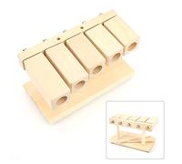 Yechiry Wood Percussion Block Set with 5 Tones and Hammer for Music Education, Durable Maple Design for Rhythm Lessons