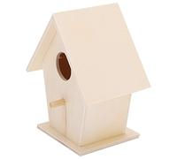 Yechiry Wooden Bird House, DIY Bird Feeder, Composite Board Avian Shelter with Decorative Design, Ideal for Wild Birds, Indoors, Gardens & Yards (Single floor No. 3)