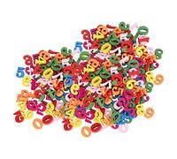 Yechiry Wooden Buttons, 300 Pcs Assorted Color Numbers