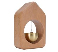 Yechiry Wooden Doorbell Shopkeeper Bell Brass Bell Entry Alert, Magnetic Attachment, for Home Office Store, Wooden Doorbell, Brass Door, Wood Shopkeepers Bell
