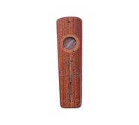 Yechiry Wooden Kazoo, Stress Relief Through Music, Easy to Play, Unleash Musical Creativity with Replaceable Flute Film for Adult Music Beginner (Sapele Wood)