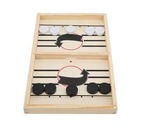 Yechiry Wooden Table Hockey Board Game, Parent Child Interactive Battle Chess Toy with Smooth Edges, Kids, Large Size, Lightweight Portable, 35x22.5x2.5cm