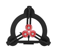 Yechiry Woodturning Lathe Steady Rest, Woodworking Steady Rest with 3 Rubber Covered Rollers & Dual Bearing Design Heavy Duty Support Frame for 8 Inch Swing Lathes