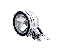 Yecnecty 1PC Metal Chrome Universal Motorcycle Fog Light Front Driving Spot Auxiliary Lamp For Honda Shadow Yamaha V-stars Kawasaki